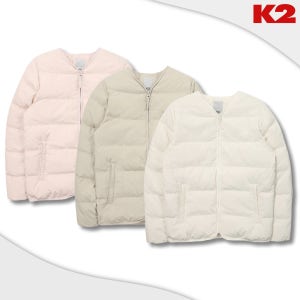 K2 경량다운 역시즌 패딩 여성 구스 브이넥 점퍼
