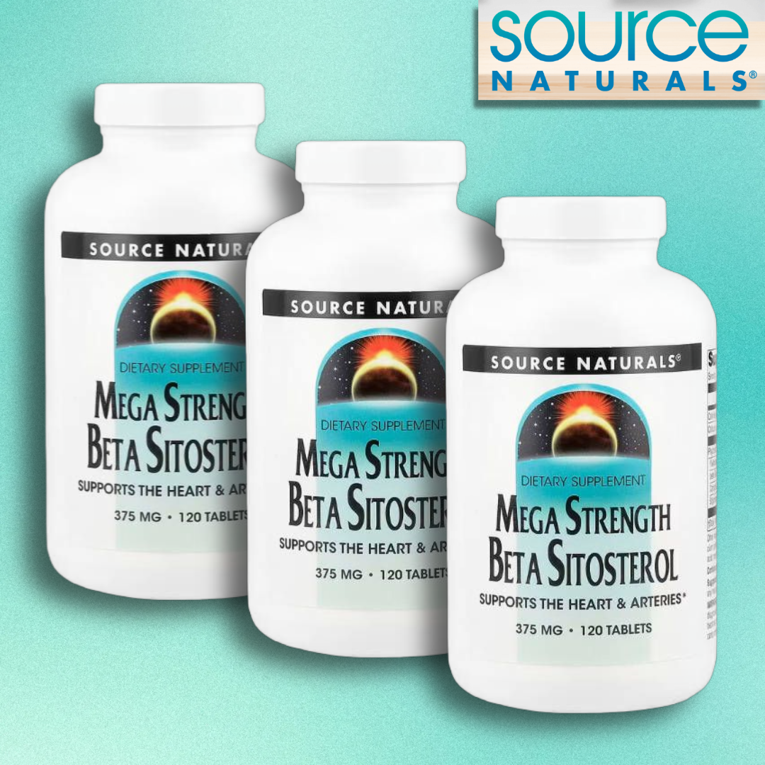 2+1소스내추럴스 <b>베타시토스테롤</b> 식물성 스테롤 375mg 120정 메가스트렝스