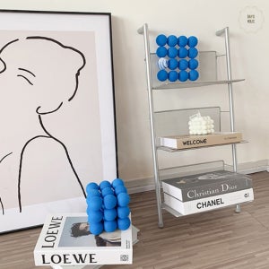 스탠드 미드센츄리 선반 북타워 철제 틈새 북선반 3단