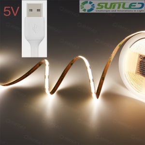 COB LED바 3m롤 5V USB 스트립 면발광 줄조명 플렉시블 DIY 인테리어 조명