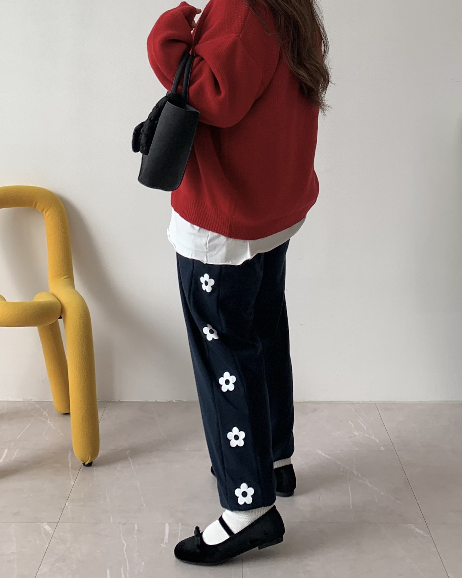 3color 빅사이즈 플라워조거팬츠 루즈핏조거팬츠