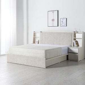 미송그레이K 킹사이즈침대 프레임 호텔식 LED 조명 베스트리뷰시 이케아 도마