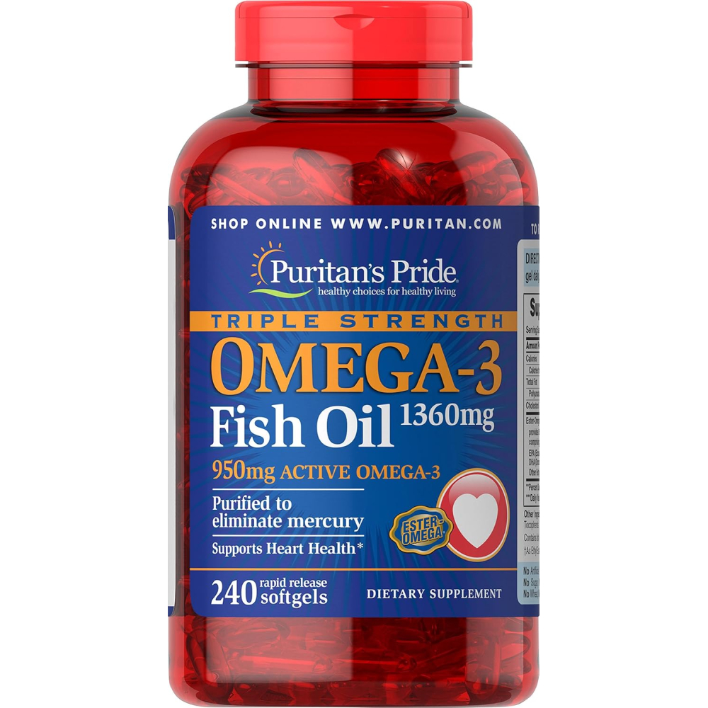 Puritan’s Pride 오메가-3 1360mg 240개