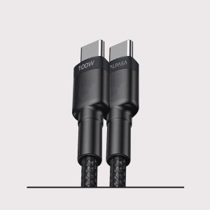 알파사 메탈 PD 100W C to C 타입 고속 충전 케이블 2M 노트북 테블릿 충전