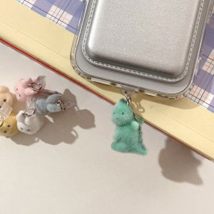 보송 미니 동물 공룡 충전 단자 먼지방지 폰마개 C타입 c핀 USB 포트 아이폰 갤럭시