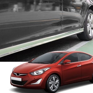 더뉴 아반떼MD (13-15년) 스테인레스 스텝 몰딩 사이드스커트 가드 스크래치 방지