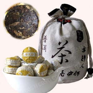 덕후차업 운남성 국화 보이차 숙차 500g 대용량 푸얼차 미니소타차
