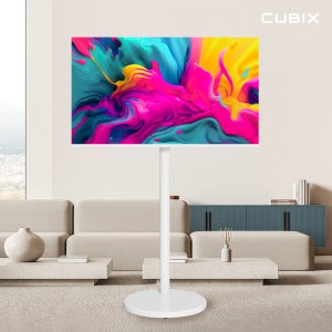 무빙큐빅스 삼탠바이미 화이트에디션 81cm(32인치) FHD QLED 스마트티비 X2 셋트 이동식 TV 삼텐 중소바이미