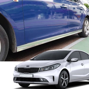 더뉴 K3 (15-18년) 스텝 몰딩 사이드스커트 스테인레스 가니쉬 가드 스크래치 방지