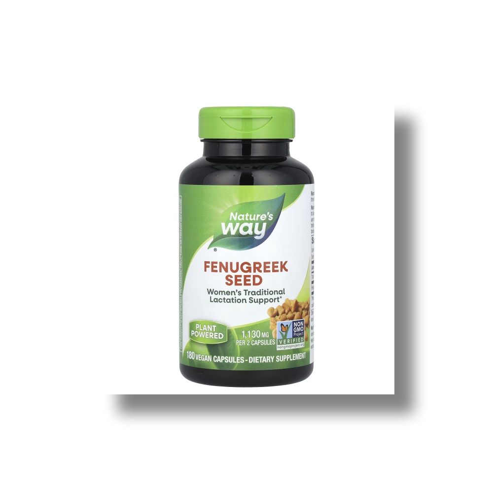 <b>Nature’s Way</b>, 호로파 씨, 610mg, 베지 캡슐 180정