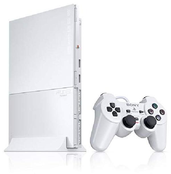 PlayStation 2 슬림 콘솔 PS2 세라믹 화이트 (리뉴얼)