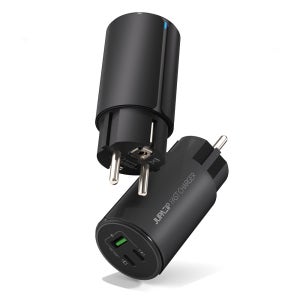 주파집 접지형 65W GaN 멀티 초고속 충전기 ZX-3U15T 1개 + 1개