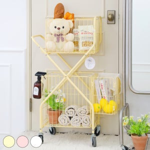 단독 / 아텍스 이동식 빨래 바구니 세탁카트 2단