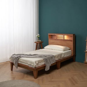 슈퍼싱글LED 고무나무원목침대 프레임 베스트리뷰시 이케아 도마