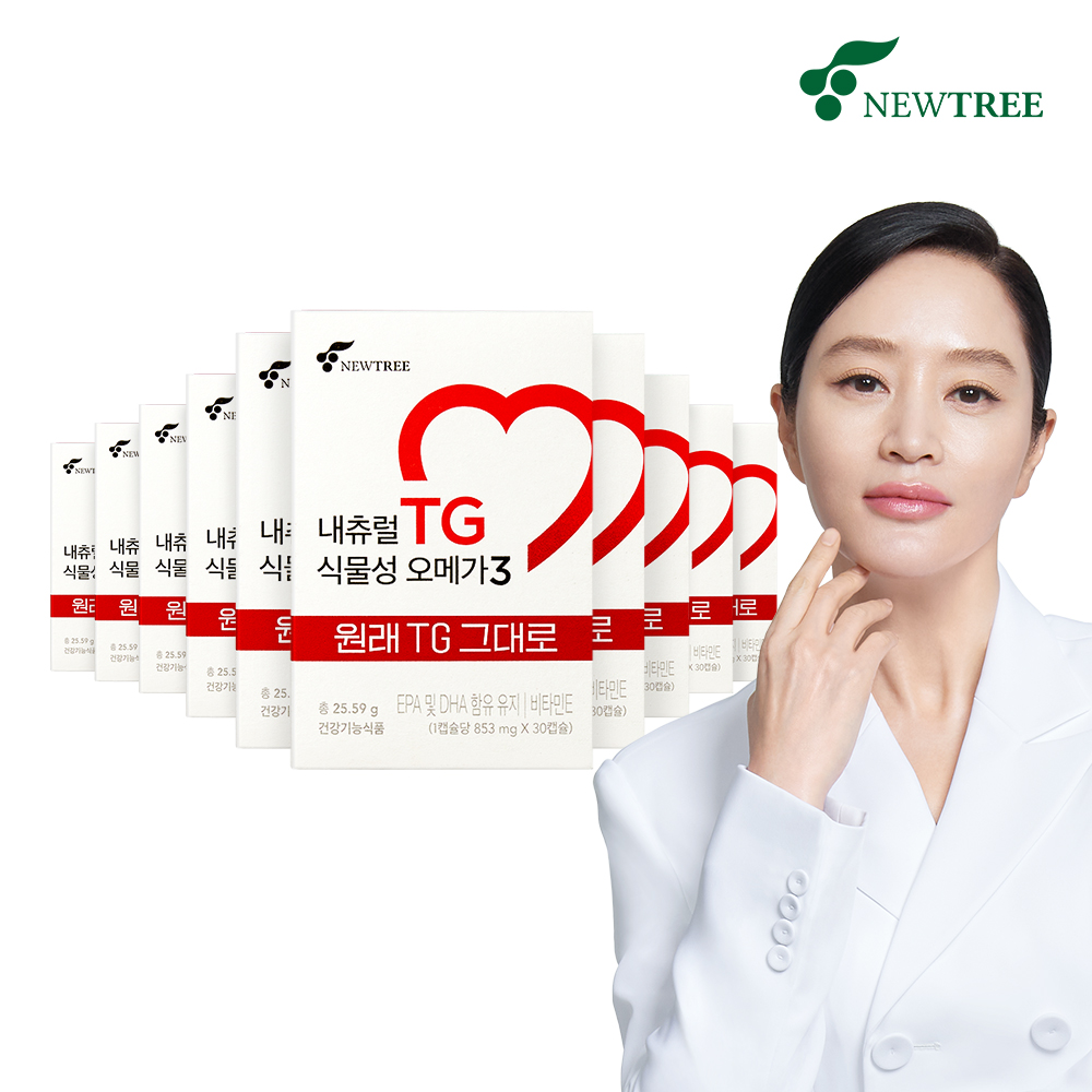 뉴트리 내츄럴 TG 식물성 <b>오메가3</b> 30캡슐, 10개