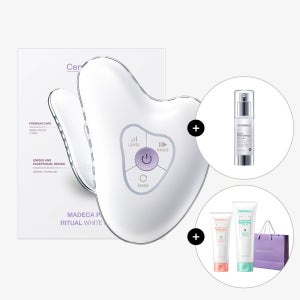 동국제약 센텔리안24 마데카 프라임 리추얼 화이트 펄1개+마데카 앰플 브라이트닝 30ml+바디 부스팅 크림+페이스 부스팅 크림+쇼핑백 / 고주파 괄사마사지기 뷰티디바이스 홈