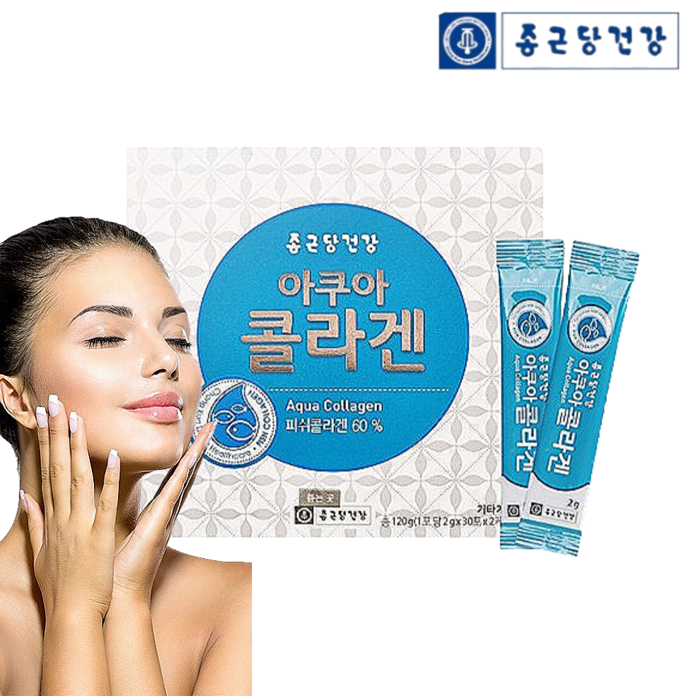 종근당 <b>아쿠아 콜라겐</b> 피쉬<b>콜라겐</b> 2g x 60포