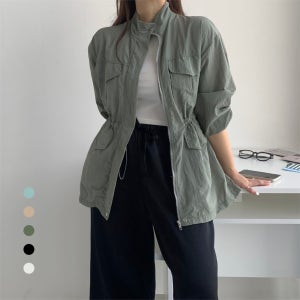 353 롱바람막이 바스락점퍼 여성야상