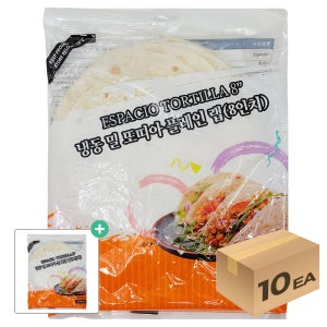 1박스) 에스파씨오 냉동 밀또띠아 8인치 600g x 10개입