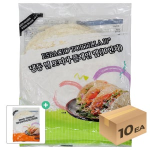 1박스) 에스파씨오 냉동 밀또띠아 10인치 840g x 10개입