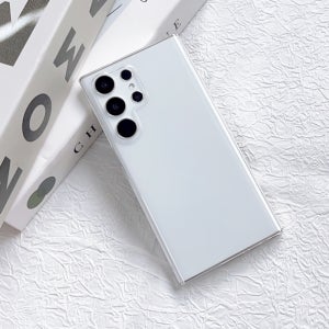 변색없는 생폰느낌 슬림 하드 케이스 투명, 갤럭시S24 울트라