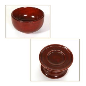 남원 목기 제사 제기 세트 낱개 단품 간소 간편 휴대용 성묘용 오리목 술잔+잔대 2p