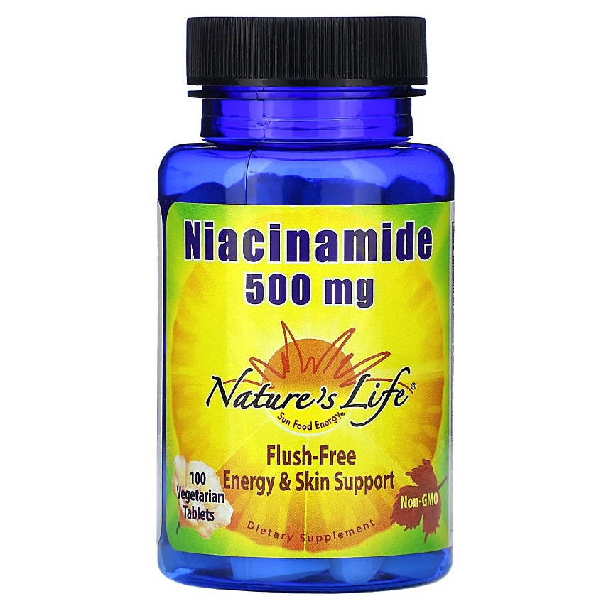 <b>네이처스 라이프</b> 니아신아미드 500mg 베지 100정