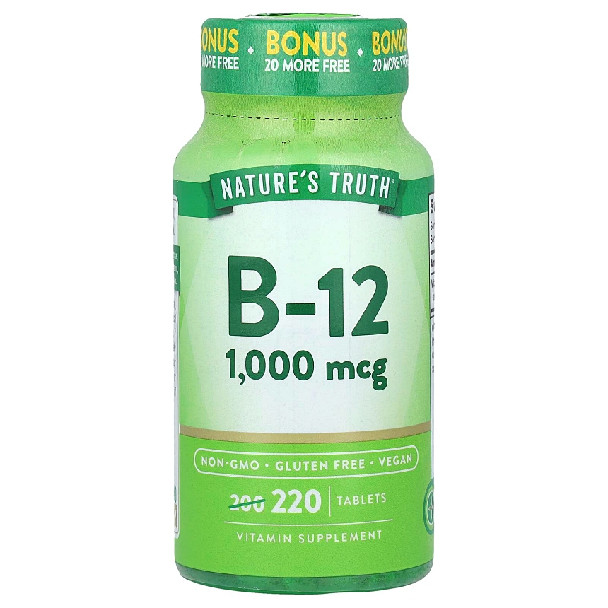 <b>네이처스트루</b> B12 1000mcg 220정