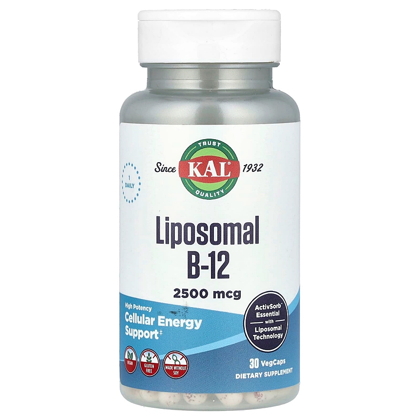 칼 <b>리포소멀</b> B12 하이 포턴시 2500<b>mcg</b> 베지 30캡슐
