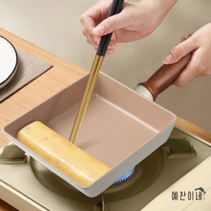 국산 인덕션 사각 후라이팬 계란말이팬 세라믹 코팅 6중 통주물