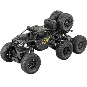 오프로드 RC카 대형 트럭 몬스터 자동차 무선 조종 검은색 22cm 2륜 등산차