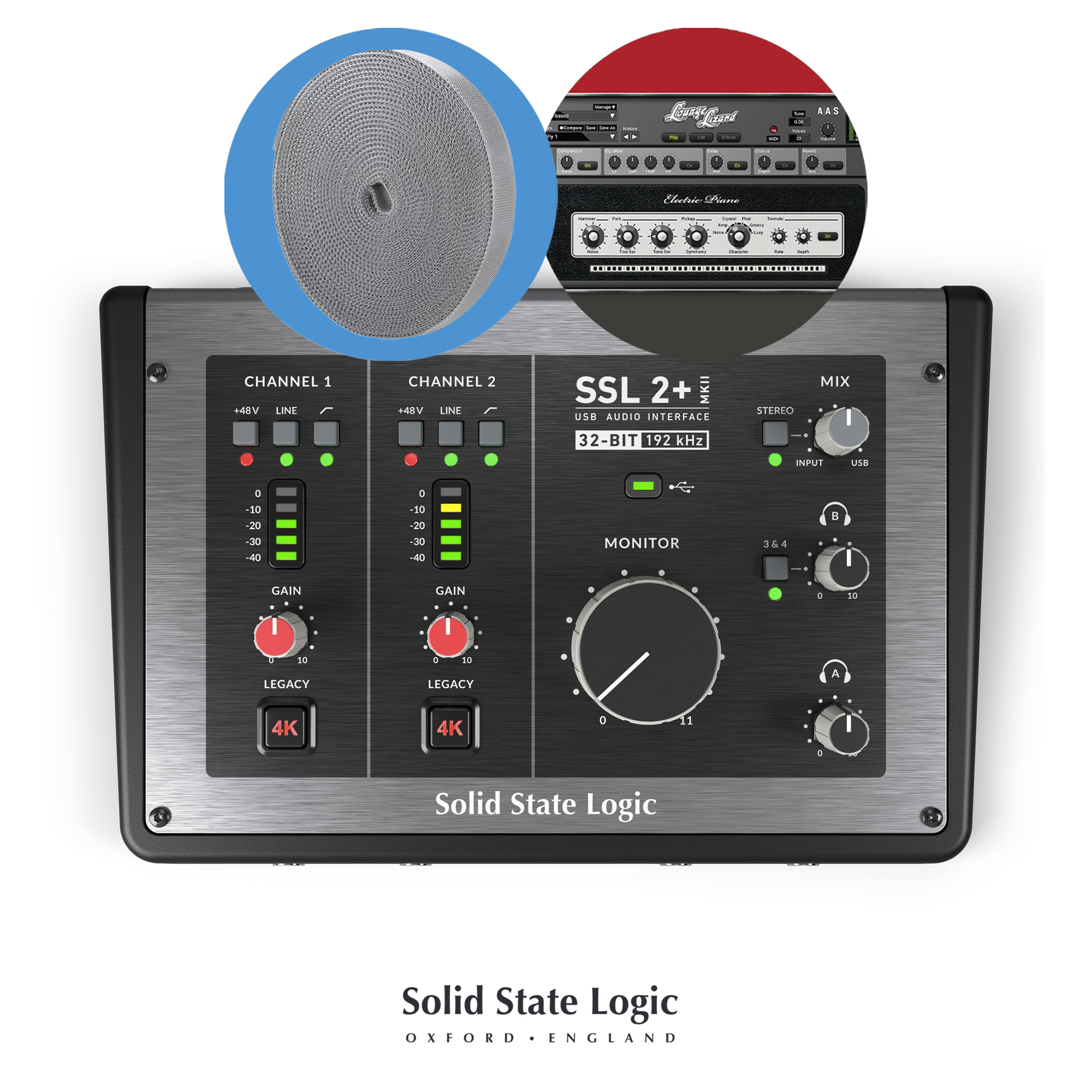 Solid State Logic SSL 2+ MKII Audio Interface (SSL 2+ 오디오 인터페이스)