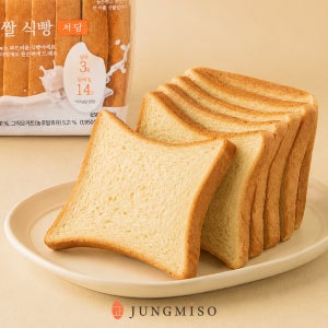 정미소 그릭요거트 저당 고단백 대용량 쌀식빵 650g, 1개