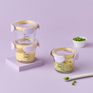 락앤락 리틀럽 디어 이유식용기 원형 밀폐캡 260ml 3P