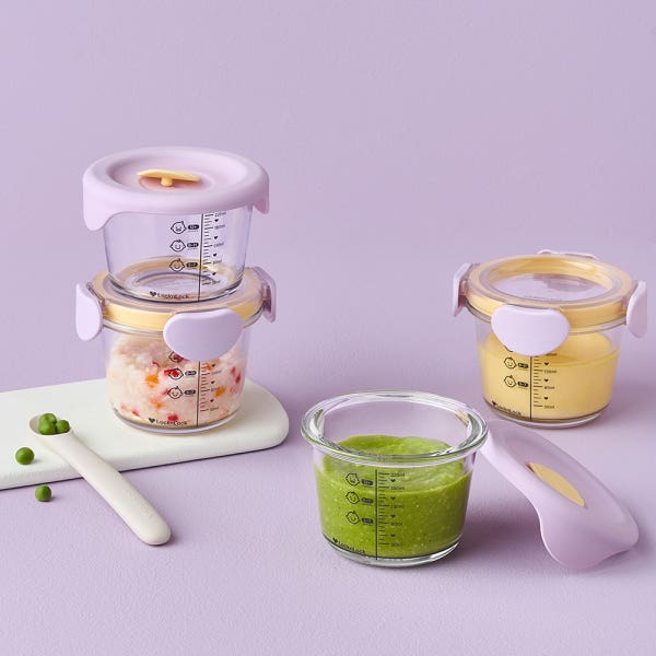 락앤락 리틀럽 디어 이유식용기 원형 260ml 4P 혼합세트