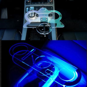 마세라티 기블리 르반떼 콰트로포르테 그레칼레 거치형 LED 1단 무중력테이블 선반 트레이 거치대 스마트폰 핸드폰 거치대 차량용 수납용품