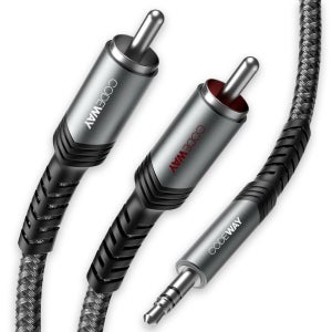 코드웨이 3.5mm AUX to 2RCA 케이블 10m, 1개