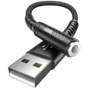코드웨이 USB 외장형 컴퓨터 사운드카드 4극