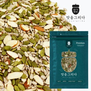 맛을 그리다 씨드믹스 500g / A급 믹스견과 베이킹 멸치볶음 반찬 마른멸치 토핑 호박씨 해바라기씨 아몬드슬라이스