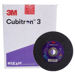 3M 절단석 큐비트론3 125mm 그라인더날 연마석 47420 50개 1박스