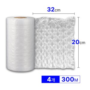 제이팩 뽁뽁이 에어쿠션필름 매트M형 20x32cm x300m 4롤 뾱뾱이 에어캡 완충제