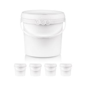 바케스 16L 플라스틱 원형 용기 벌크통 페일통 10개 (묶음 상품)