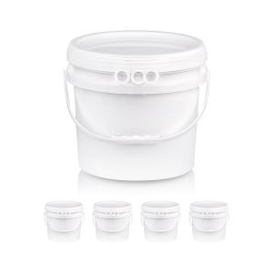 바케스 15L 플라스틱 원형 용기 벌크통 페일통 8개 (묶음 상품)