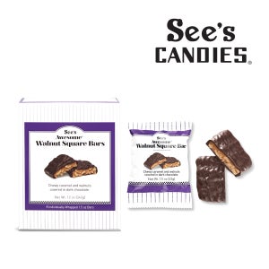 씨즈캔디 어썸 월넛스퀘어바 8입 초콜릿바(워렌버핏 초콜릿)