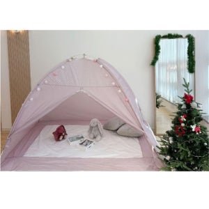 방한 보온 원터치 난방텐트 거실 겨울 캠핑 침대 휴대용