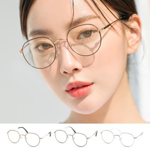 헤링본 베이직 레귤러 메탈 라운드 경량 데일리 안경테 남자 여자 커플 패션 안경 IF006