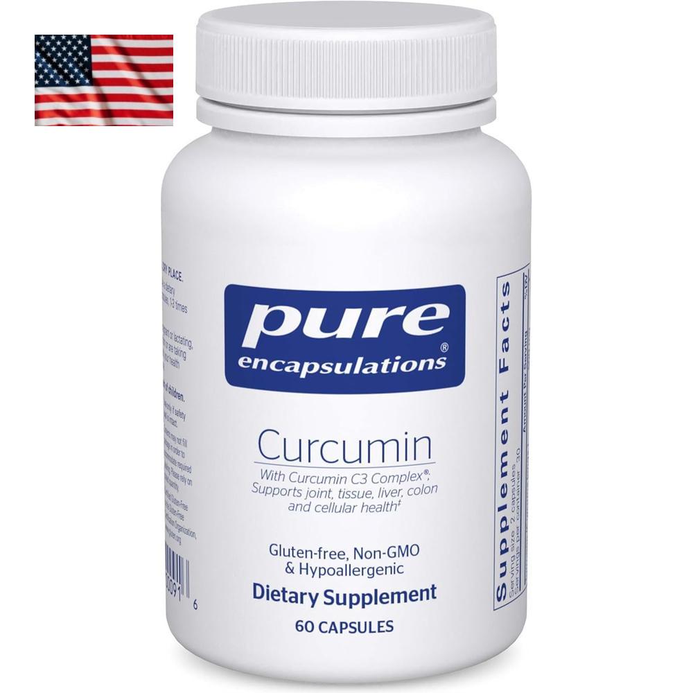 <b>Pure Encapsulations Curcumin</b> <b>퓨어 인캡슐레이션 커큐민</b> 60캡슐