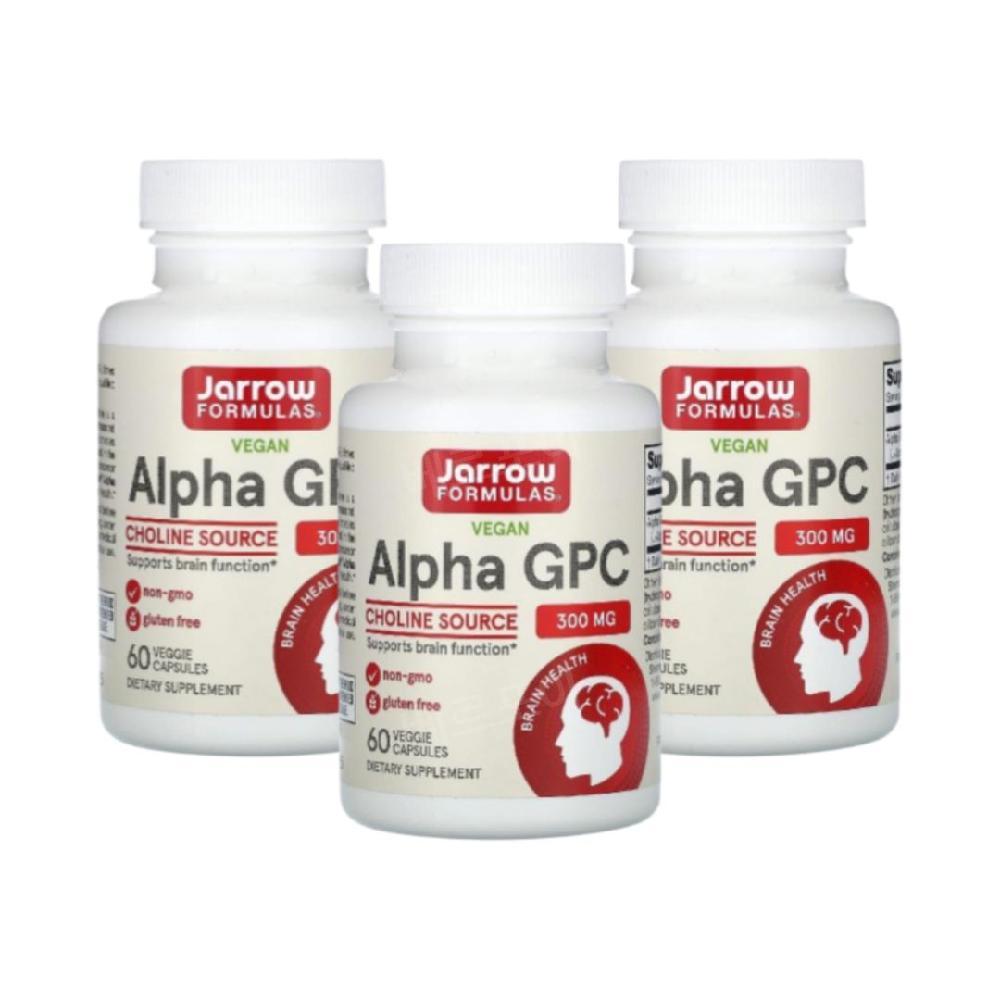 재로우포뮬러스 알파 지피씨 Jarrow GPC 300mg 60캡슐 3개