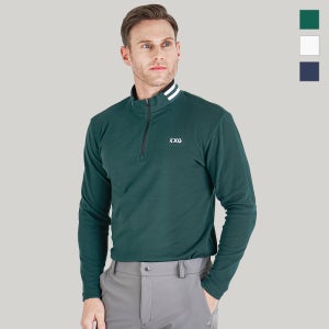 KXG 남성 파크골프웨어 이너 반집업 카라 긴팔티셔츠 B9WMSH1991