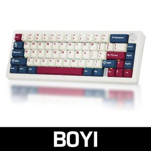 BOYI GMK67-65 미니 기계식 무선 게이밍 키보드 화이트